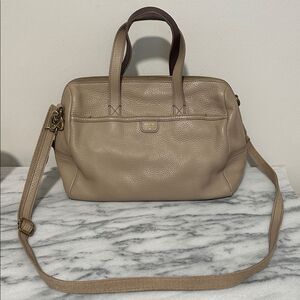 Fossil Mimi cream color  Leather Satchel Crossbody Handbag